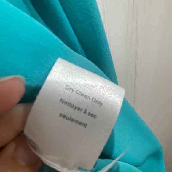 100% Silk Babaton Teal Camisole - Picture 4 of 5